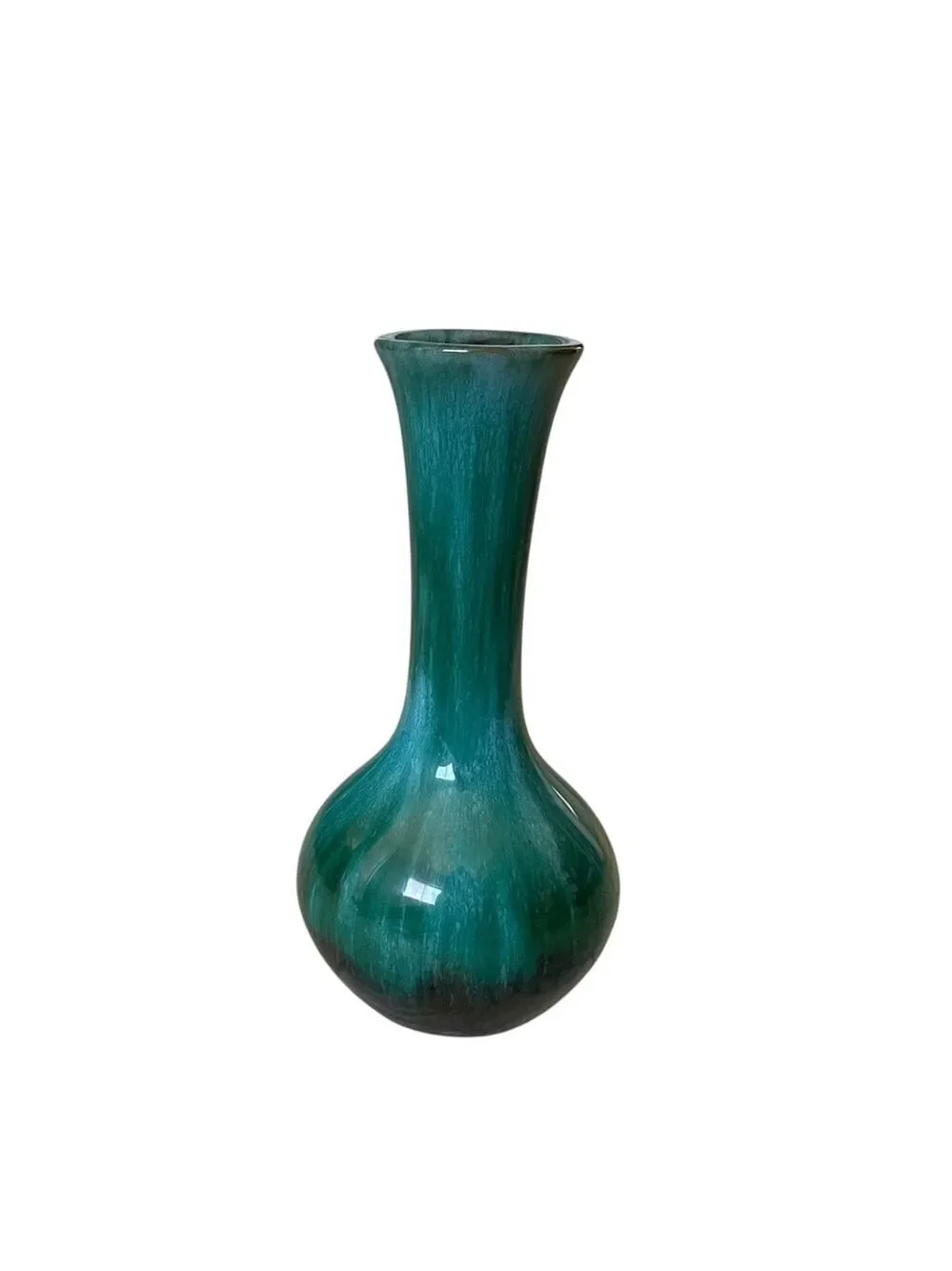 BLUE MOUNTAIN POTTERY Canada Vintage Hand Made Vase Teal